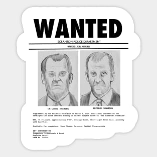 Wanted: The Scranton Strangler Sticker